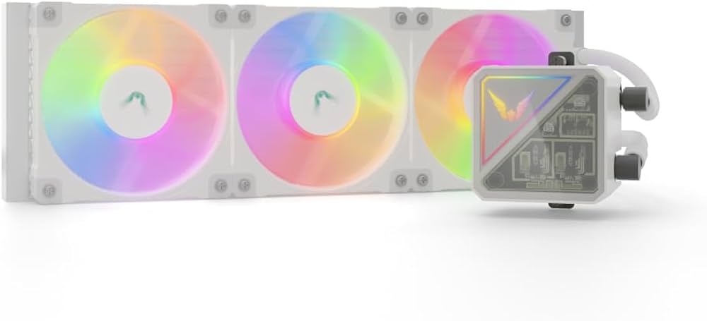 Amazon.co.jp: Valkyrie V360 Lite AIO CPU液体クーラー、ホワイト